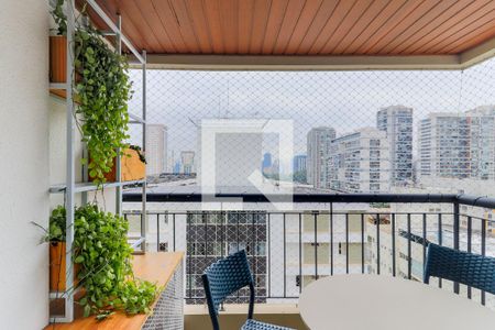 Varanda da Sala de apartamento à venda com 2 quartos, 71m² em Cidade Monções, São Paulo