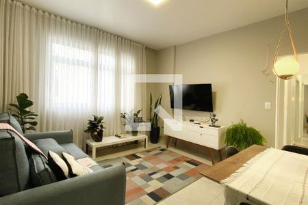 Sala de apartamento à venda com 2 quartos, 84m² em Santo Antônio, Belo Horizonte