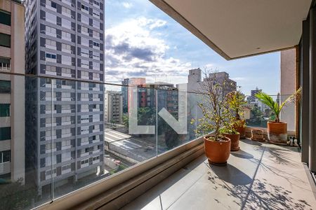 Sala/Cozinha - Varanda de apartamento à venda com 2 quartos, 118m² em Pinheiros, São Paulo
