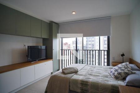 Sala_Quarto  de kitnet/studio para alugar com 1 quarto, 30m² em Auxiliadora, Porto Alegre