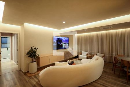 Sala de estar  de apartamento para alugar com 3 quartos, 134m² em Chácara Santo Antônio (zona Sul), São Paulo