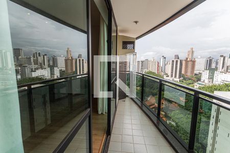 Varanda da Sala/Cozinha de apartamento para alugar com 1 quarto, 48m² em Funcionários, Belo Horizonte