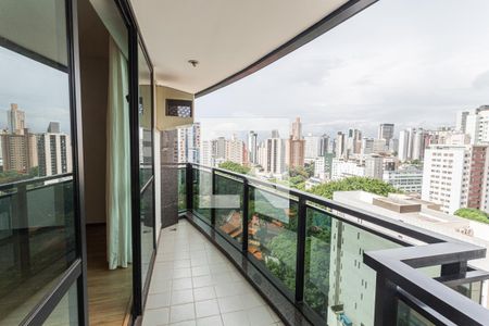 Varanda da Sala/Cozinha de apartamento para alugar com 1 quarto, 48m² em Funcionários, Belo Horizonte