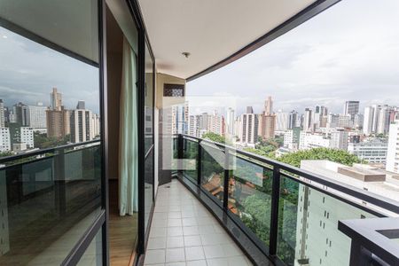 Varanda da Sala/Cozinha de apartamento para alugar com 1 quarto, 48m² em Funcionários, Belo Horizonte