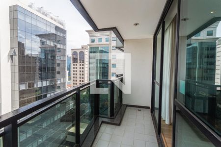 Varanda da Sala/Cozinha de apartamento para alugar com 1 quarto, 48m² em Funcionários, Belo Horizonte