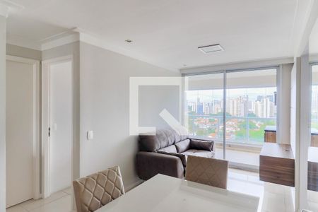 Sala de apartamento para alugar com 1 quarto, 48m² em Brooklin, São Paulo