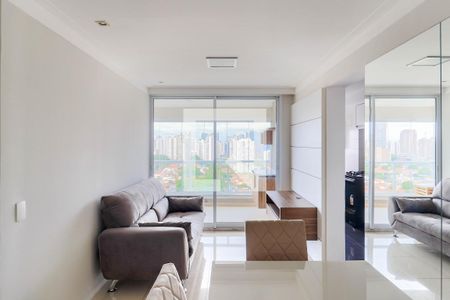 Sala de apartamento para alugar com 1 quarto, 48m² em Brooklin, São Paulo