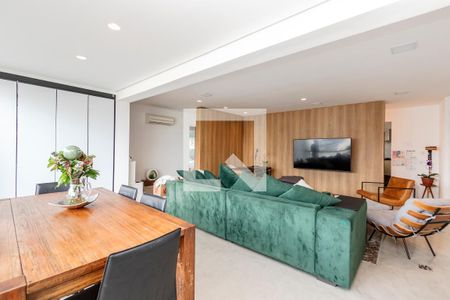 Sala de apartamento para alugar com 3 quartos, 129m² em Santo Amaro, São Paulo