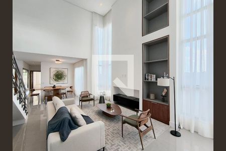 Sala de casa de condomínio à venda com 3 quartos, 260m² em Medeiros, Jundiaí