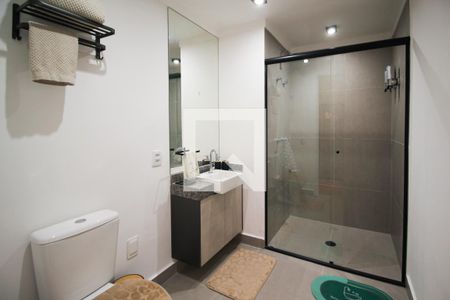 Banheiro de apartamento para alugar com 1 quarto, 26m² em Vila Olímpia, São Paulo