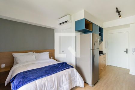 Sala/Quarto de kitnet/studio para alugar com 1 quarto, 27m² em Brooklin, São Paulo