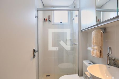 Banheiro da Suíte de apartamento à venda com 3 quartos, 75m² em Serra, Belo Horizonte