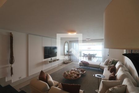 Sala de apartamento para alugar com 3 quartos, 210m² em Sítio Paecara (vicente de Carvalho), Guarujá