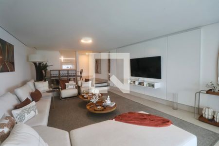 Sala de apartamento para alugar com 3 quartos, 210m² em Sítio Paecara (vicente de Carvalho), Guarujá