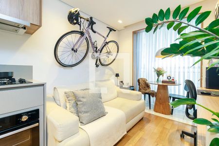 Sala de apartamento à venda com 1 quarto, 27m² em Jardim Caravelas, São Paulo