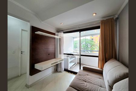 Sala  de apartamento para alugar com 2 quartos, 55m² em Indianópolis, São Paulo