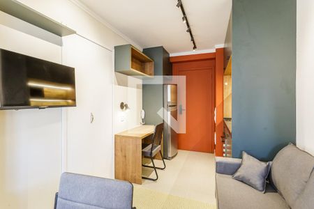 Sala de apartamento para alugar com 1 quarto, 26m² em Vila Olímpia, São Paulo
