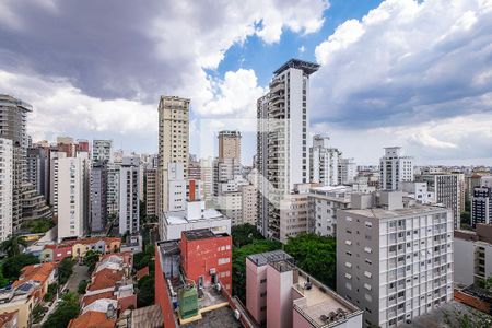 Sala/Cozinha - VIsta de apartamento para alugar com 2 quartos, 64m² em Jardim Paulista, São Paulo