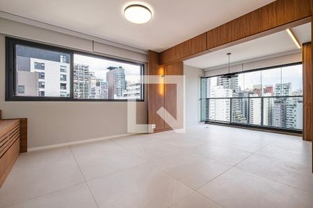 Sala/Cozinha de apartamento para alugar com 2 quartos, 64m² em Jardim Paulista, São Paulo