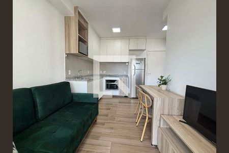 Sala/Cozinha de apartamento para alugar com 1 quarto, 29m² em Indianópolis, São Paulo