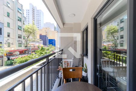 Varanda de kitnet/studio para alugar com 1 quarto, 27m² em República, São Paulo