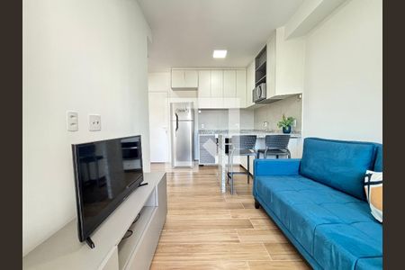 Sala/Cozinha de apartamento para alugar com 1 quarto, 26m² em Indianópolis, São Paulo
