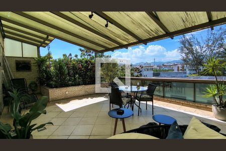 Varanda da Sala de apartamento à venda com 4 quartos, 338m² em Recreio dos Bandeirantes, Rio de Janeiro