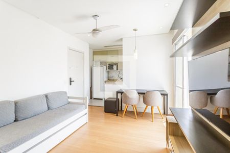 Sala de apartamento à venda com 1 quarto, 36m² em Indianópolis, São Paulo
