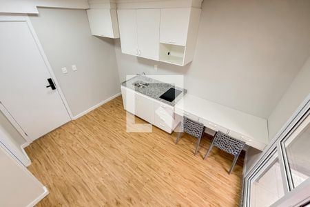 Sala e Cozinha de kitnet/studio para alugar com 1 quarto, 28m² em Vila Mariana, São Paulo