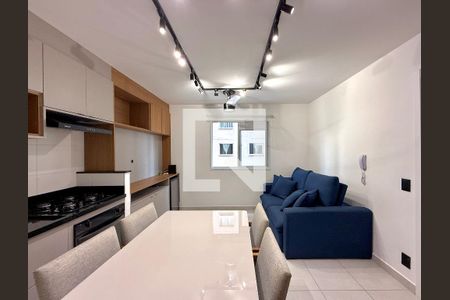 Sala  de apartamento para alugar com 1 quarto, 31m² em Jardim Caravelas, São Paulo