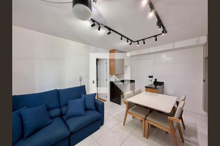 Sala  de apartamento para alugar com 1 quarto, 31m² em Jardim Caravelas, São Paulo