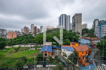 Sala/Cozinha - Vista de apartamento para alugar com 1 quarto, 50m² em Vila Anglo Brasileira, São Paulo