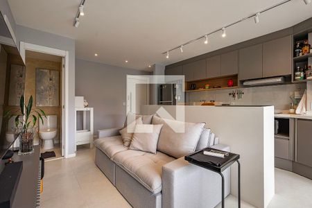 Sala/Cozinha de apartamento para alugar com 1 quarto, 50m² em Vila Anglo Brasileira, São Paulo