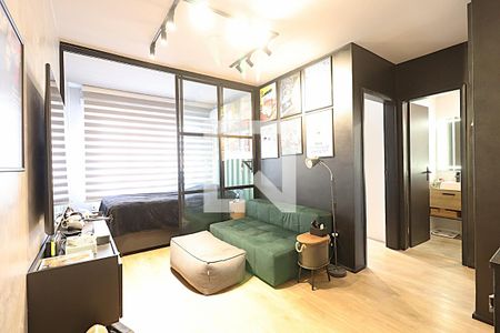 Sala de apartamento para alugar com 1 quarto, 48m² em Petrópolis, Porto Alegre