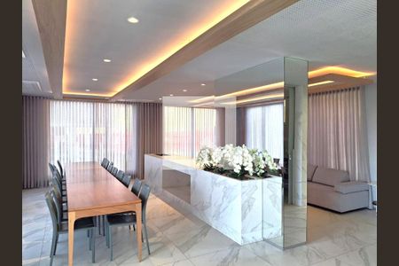 Área comum - Salão de festas de apartamento à venda com 3 quartos, 105m² em Vila da Serra, Nova Lima