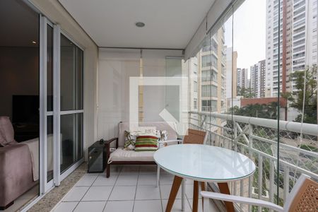 Varanda da Sala de apartamento à venda com 3 quartos, 87m² em Vila Andrade, São Paulo