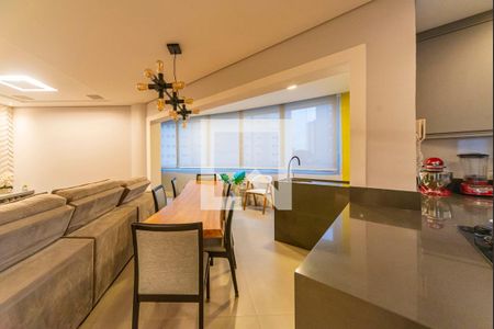 Sala de apartamento à venda com 3 quartos, 160m² em Vila Assunção, Santo André