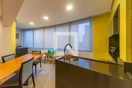 Varanda Gourmet de apartamento à venda com 3 quartos, 160m² em Vila Assunção, Santo André