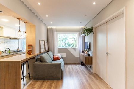 Sala de apartamento à venda com 1 quarto, 40m² em Santa Cecilia, São Paulo