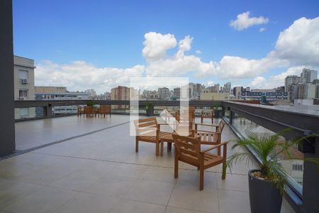 Terraço  de kitnet/studio para alugar com 1 quarto, 23m² em Independência, Porto Alegre
