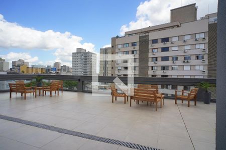 Terraço  de kitnet/studio para alugar com 1 quarto, 24m² em Independência, Porto Alegre