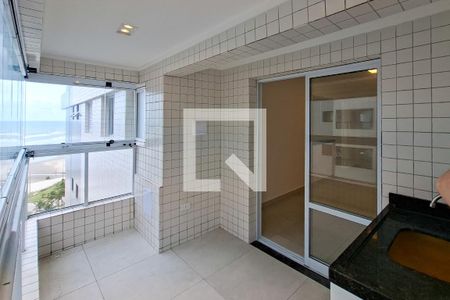 Sacada  de apartamento para alugar com 1 quarto, 50m² em Vila Caiçara, Praia Grande
