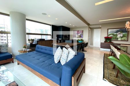 Varanda da Sala de apartamento à venda com 4 quartos, 278m² em Vila da Serra, Nova Lima