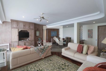 Sala de apartamento para alugar com 4 quartos, 262m² em Centro, Guarujá