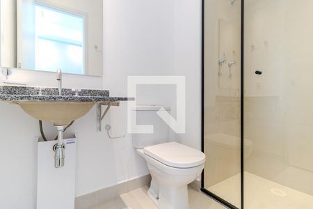 Banheiro de kitnet/studio à venda com 1 quarto, 24m² em Centro Histórico de São Paulo, São Paulo