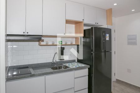 Sala e Cozinha de apartamento para alugar com 1 quarto, 26m² em Barra Funda, São Paulo