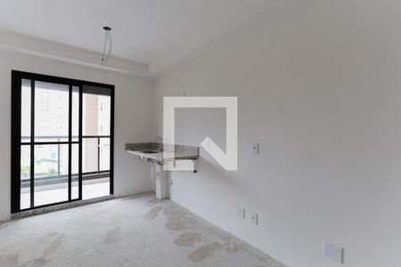 Sala/Cozinha de apartamento à venda com 1 quarto, 28m² em Vila Dom Pedro Ii, São Paulo