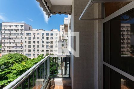 Varanda da Sala de apartamento à venda com 1 quarto, 52m² em Tijuca, Rio de Janeiro
