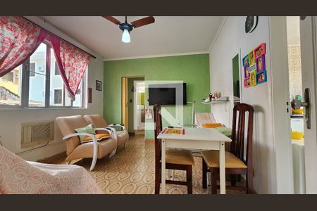 Sala de apartamento para alugar com 1 quarto, 73m² em Embaré, Santos