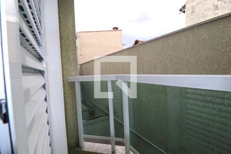 Varanda Quarto 1 suíte de apartamento à venda com 2 quartos, 55m² em Jardim Ana Maria, Santo André
